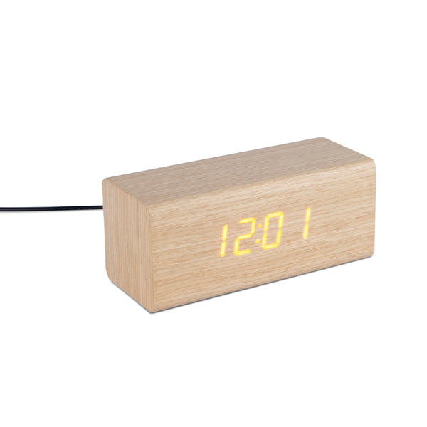 Despertador digital de madera Timber